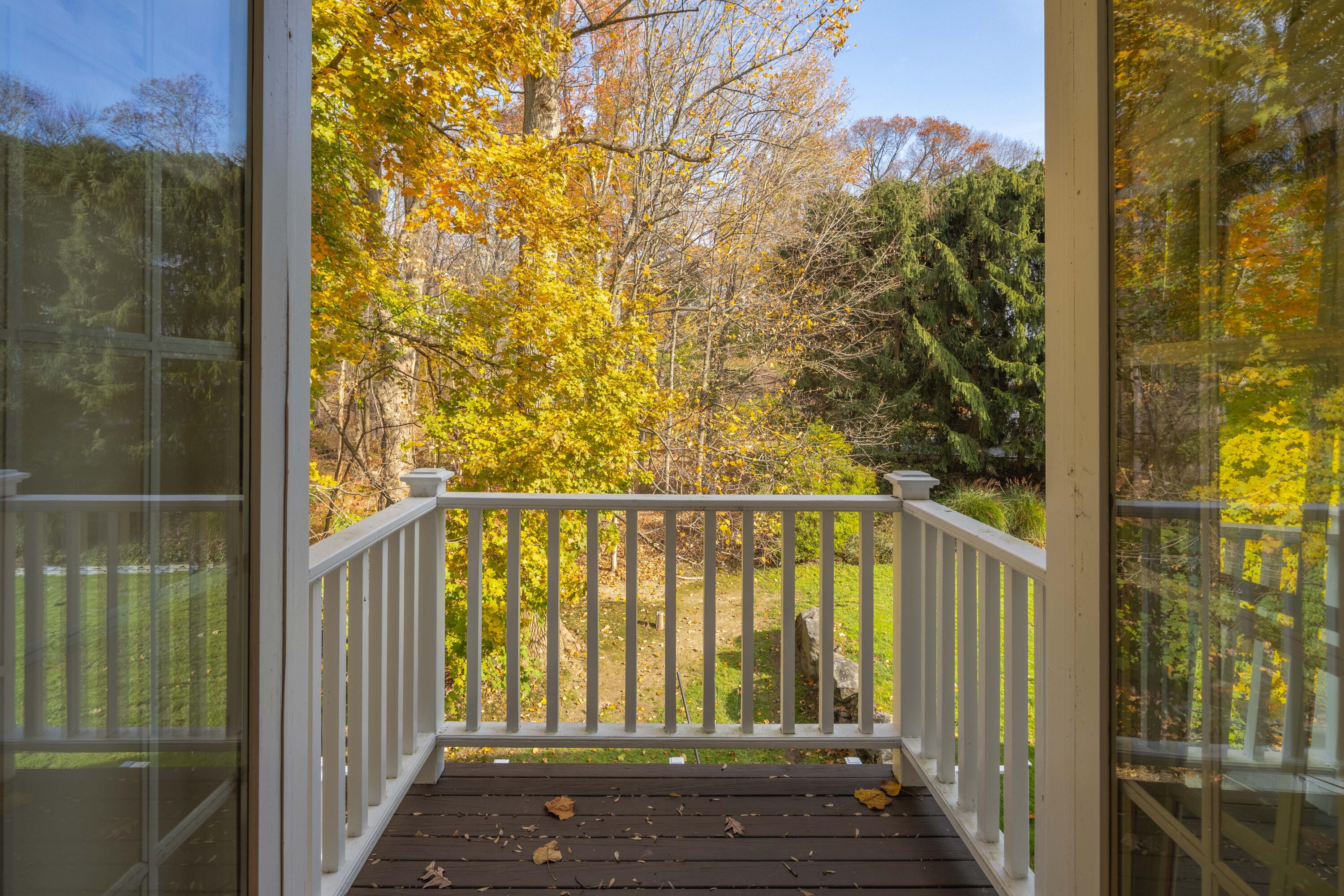 95 Ludlowe Road New Canaan, CT 06840 - Photo 17 of 37 a view of balcony with wooden floor