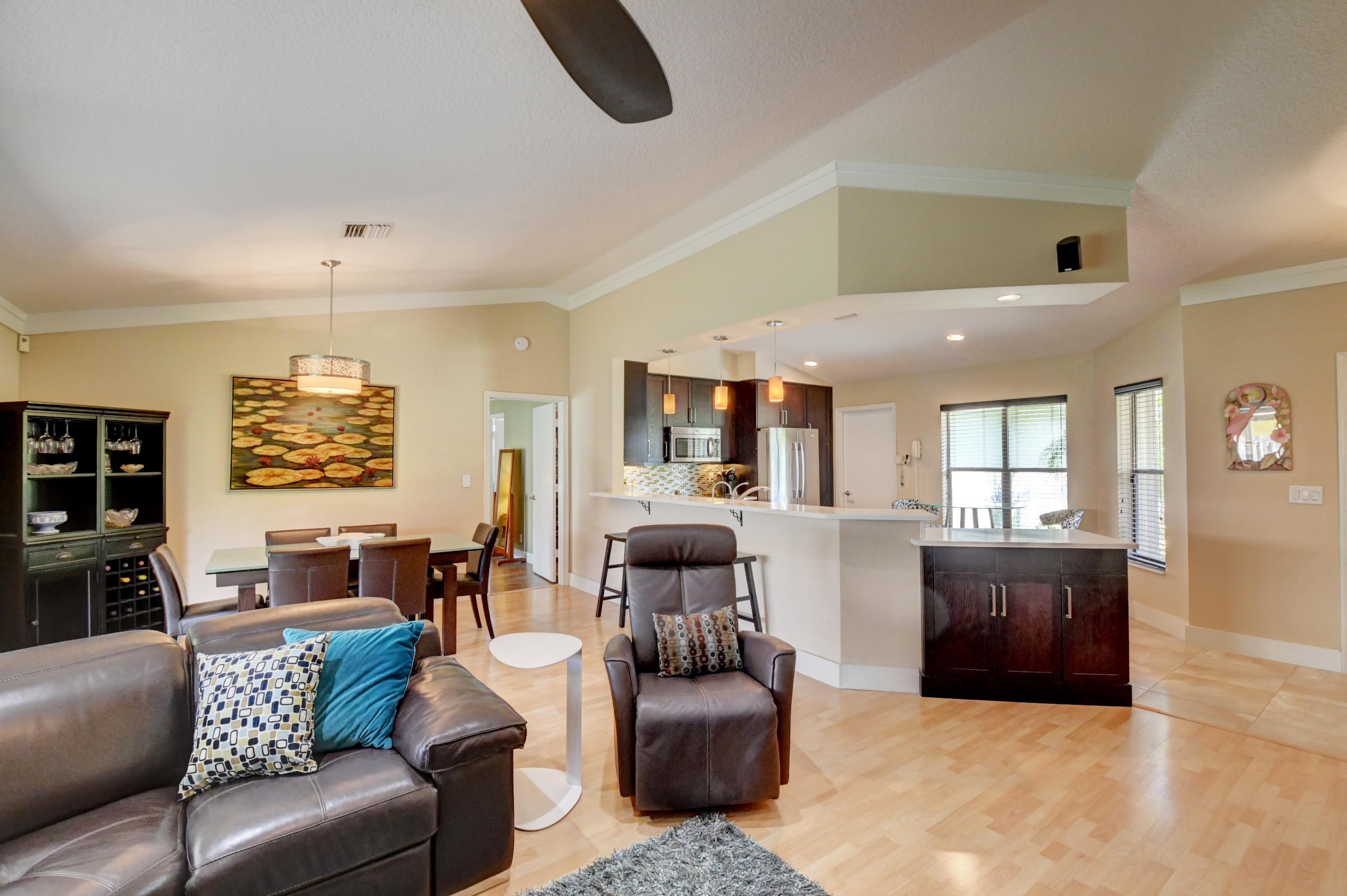 7903 West Country Club Boulevard Boca Raton, FL 33487 - Photo 13 of 32 Dining & Kitchen View from Living Room