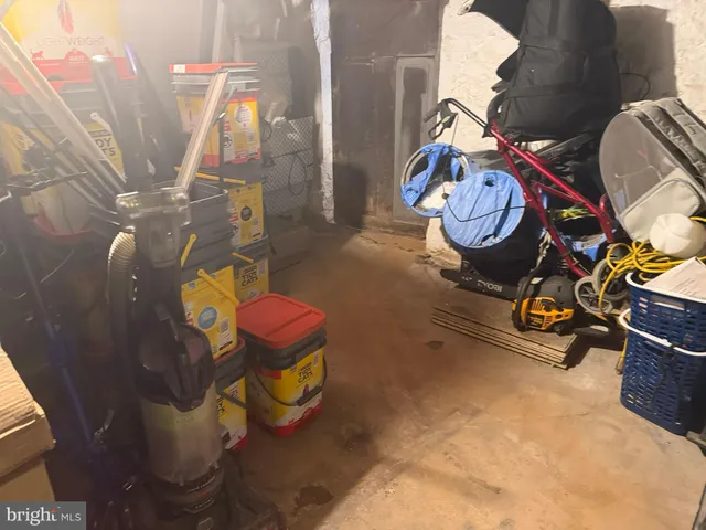 a room with gym equipment