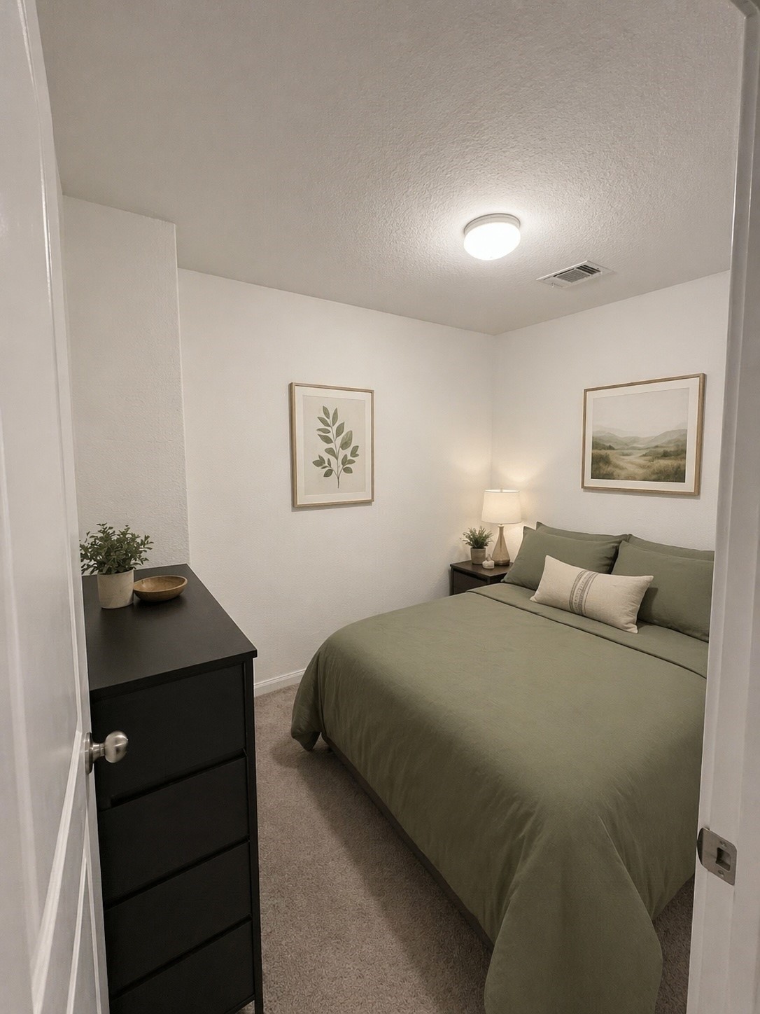 4139 Sam Houston Road Willis, TX 77378 - Photo 20 of 26 VIRTUALLY STAGED by AI to showcase potential. Chat decided the black-out window curtains would look better as pictures! But there is a window there.