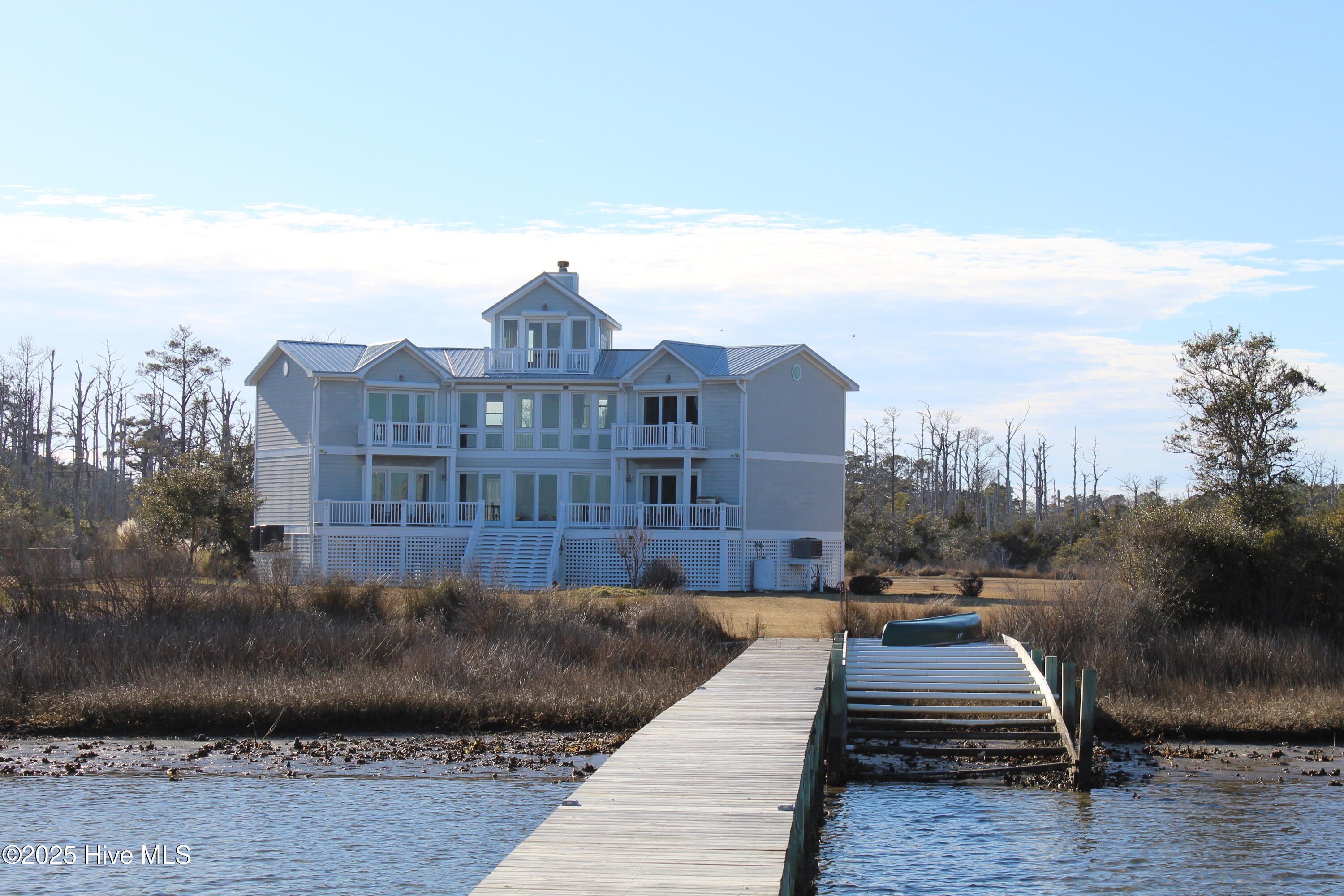 180 Taylor Road Marshallberg, NC 28553 - Photo 32 of 35 View of home from dock