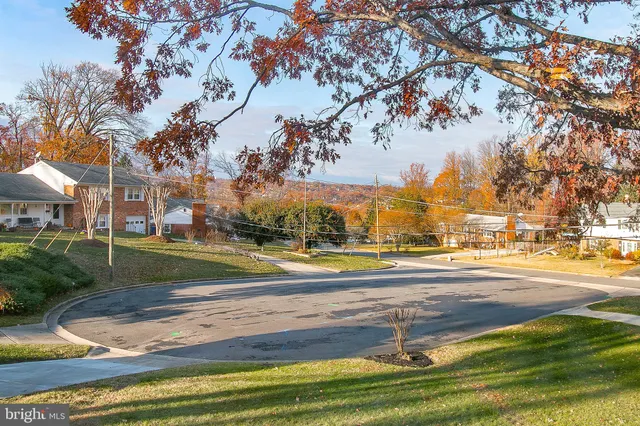 a view of a swimming pool with a lawn chairs under an umbrella