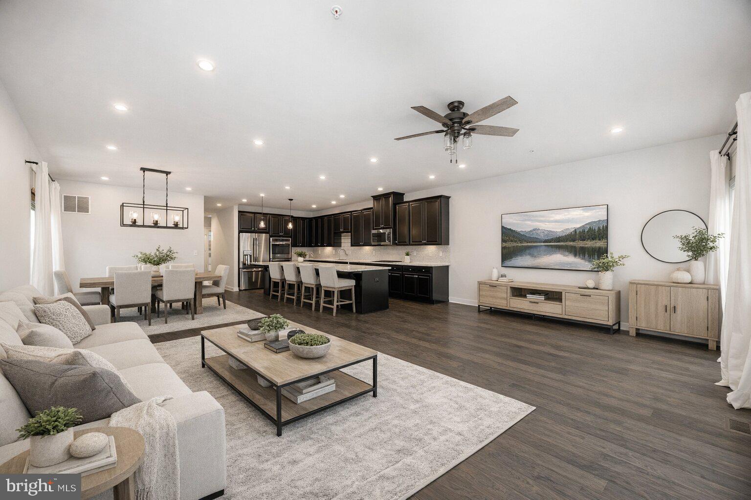 131 Mulberry Drive Malvern, PA 19355 - Photo 5 of 37 a living room with furniture and kitchen view