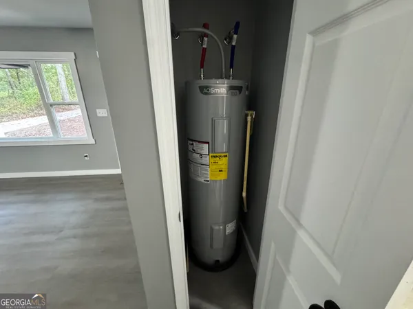 a view of water heater room