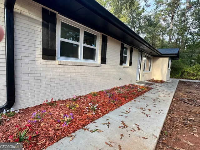 a front view of a house