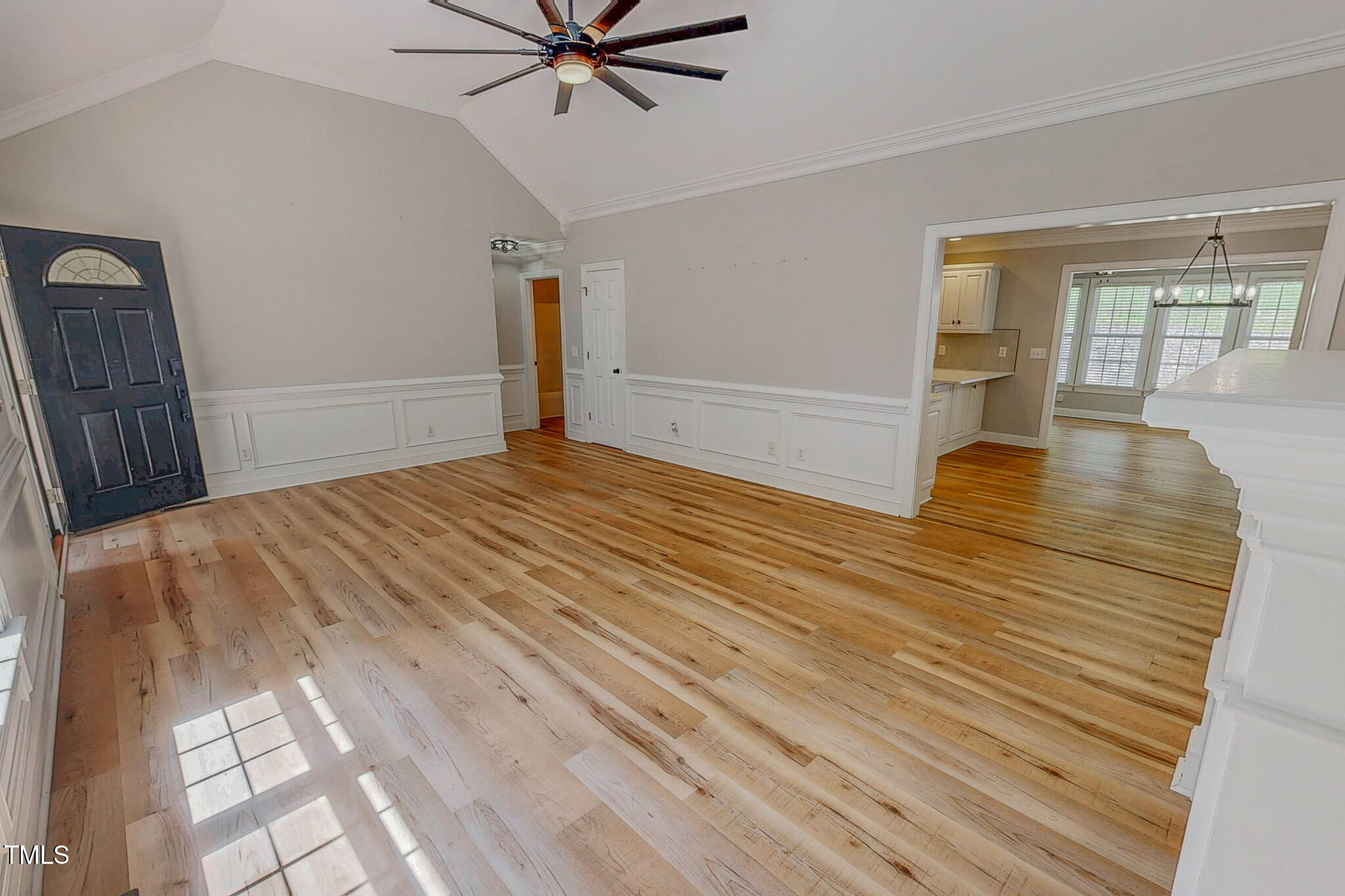 417 Rassie Crabtree Road Rougemont, NC 27572 - Photo 33 of 37 a view of a livingroom with wooden floor and window