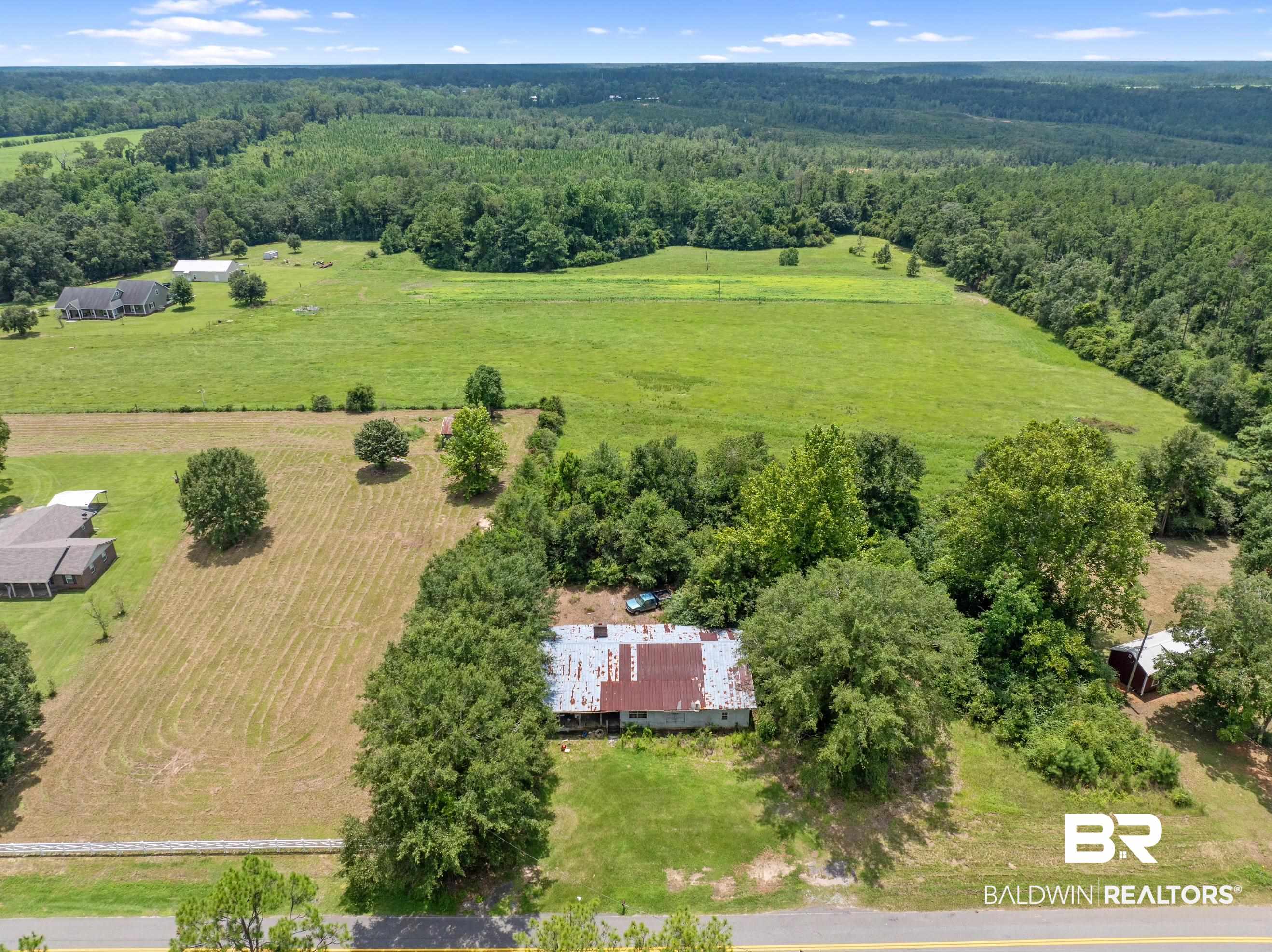 12560 Red Hill Rd Extension Bay Minette, AL 36507 - Photo 5 of 5 Drone / aerial view with a rural view