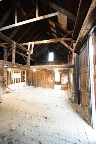 a view of a indoor garage
