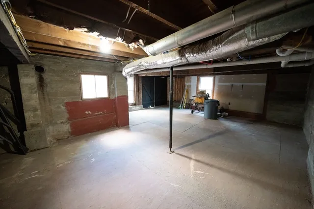 a view of a storage room