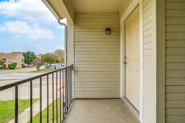 a view of a balcony