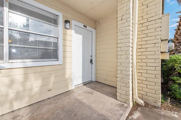 a view of front door of house
