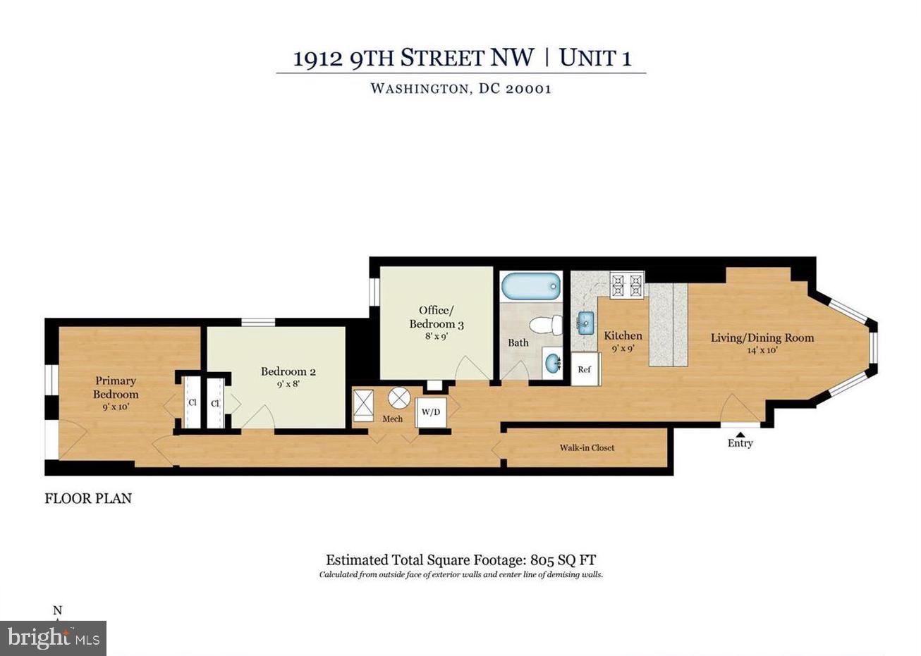1912 9th Street Northwest, Unit 1 Washington, DC 20001 - Photo 2 of 18