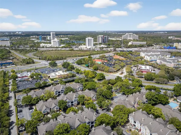a building with trees in front of it