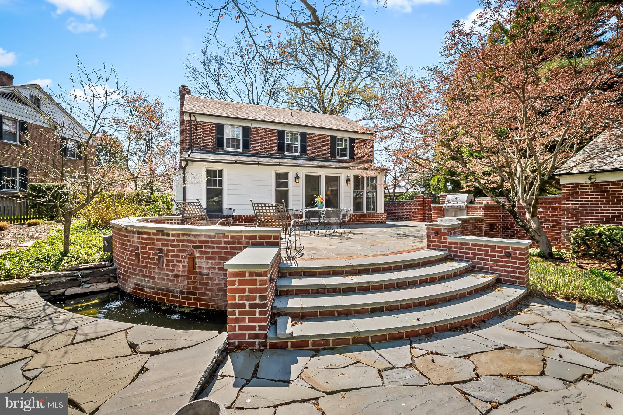 5911 Meadowood Road Baltimore, MD 21212 - Photo 44 of 52 Gorgeous stone patio with water feature