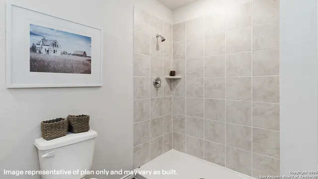 a bathroom with a toilet