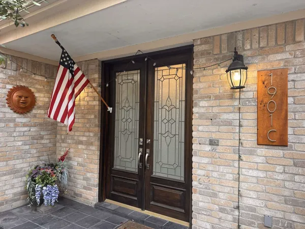 a view of front door