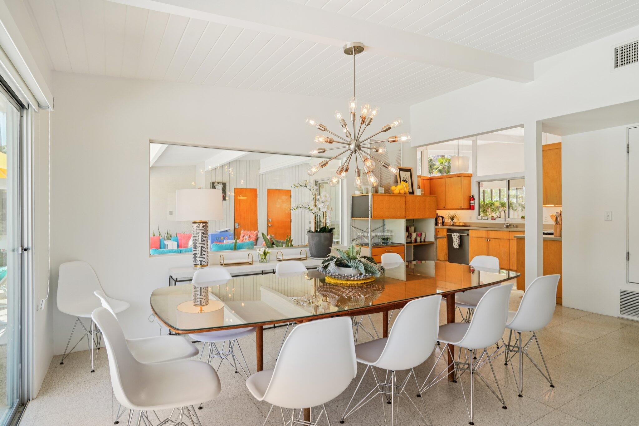 788 North Dry Falls Road Palm Springs, CA 92262 - Photo 13 of 97 a dining room with furniture a chandelier and window