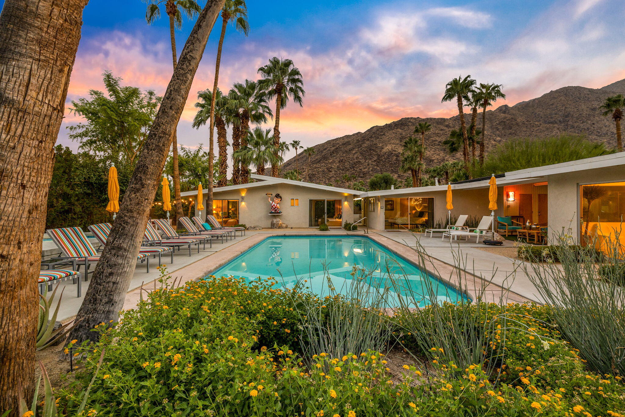 788 North Dry Falls Road Palm Springs, CA 92262 - Photo 2 of 97 an aerial view of a house with swimming pool garden and patio