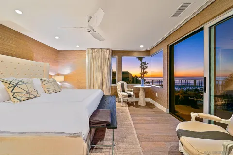 a view of a balcony with lake view and a ocean view