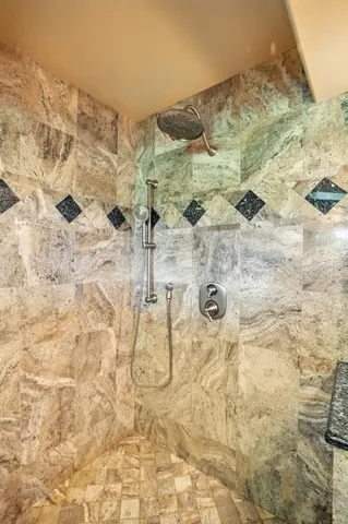 a close view of a sink and a table in a balcony