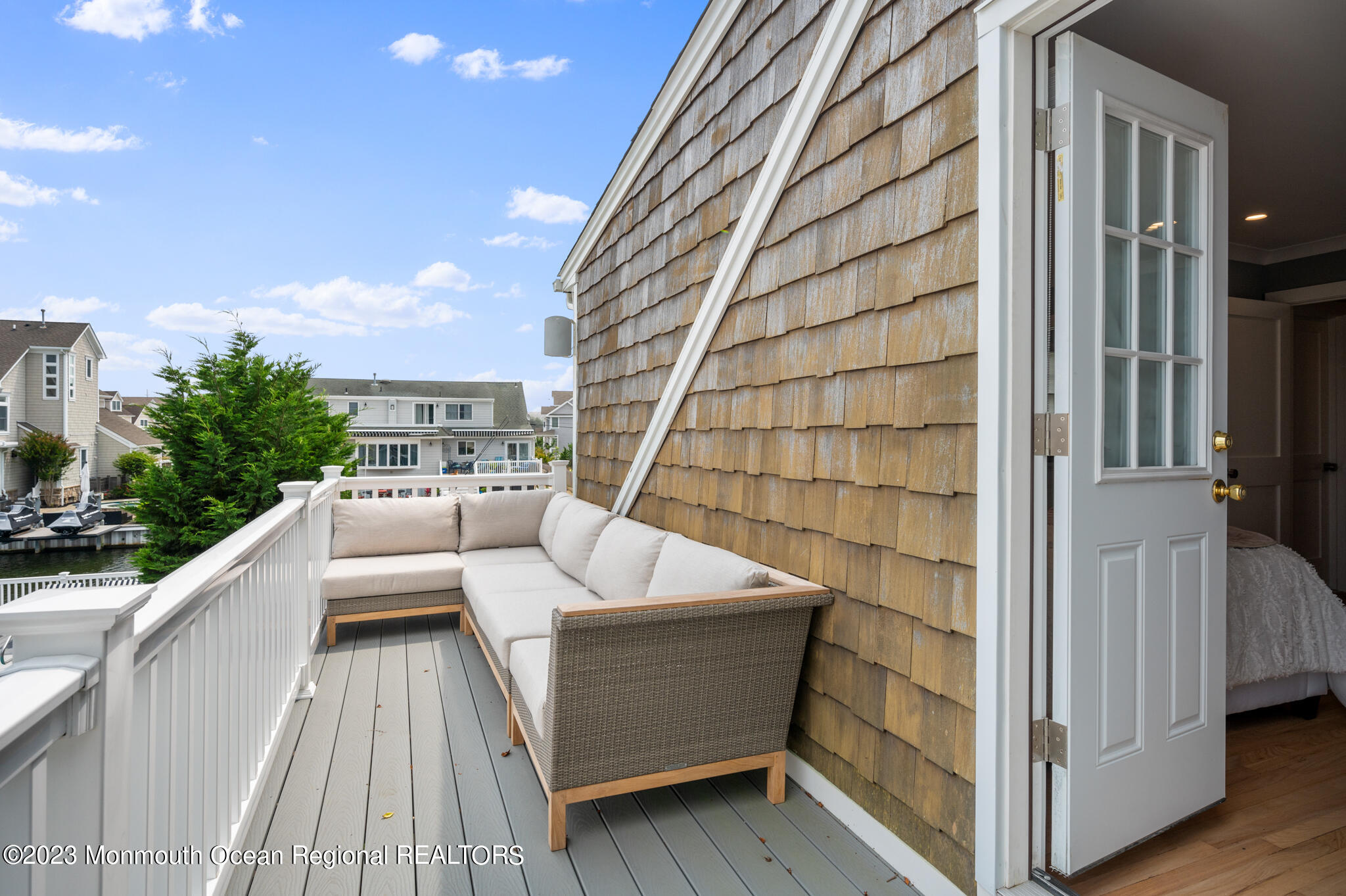 212 Helm Road Mantoloking, NJ 08738 - Photo 32 of 44 2nd Floor Bedroom Balcony