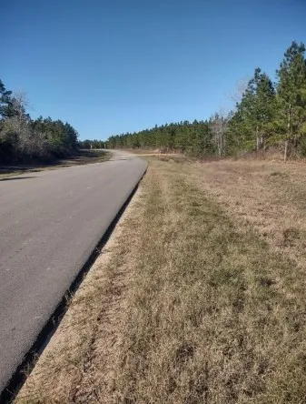 a view of a lake with houses in the back