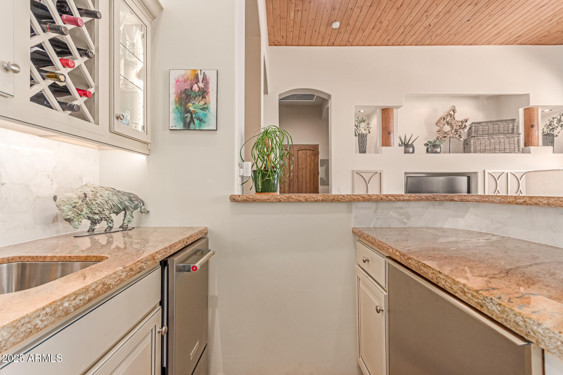 4317 North Brighton Circle Mesa, AZ 85207 - Photo 19 of 76 a view of a kitchen with a sink and dishwasher