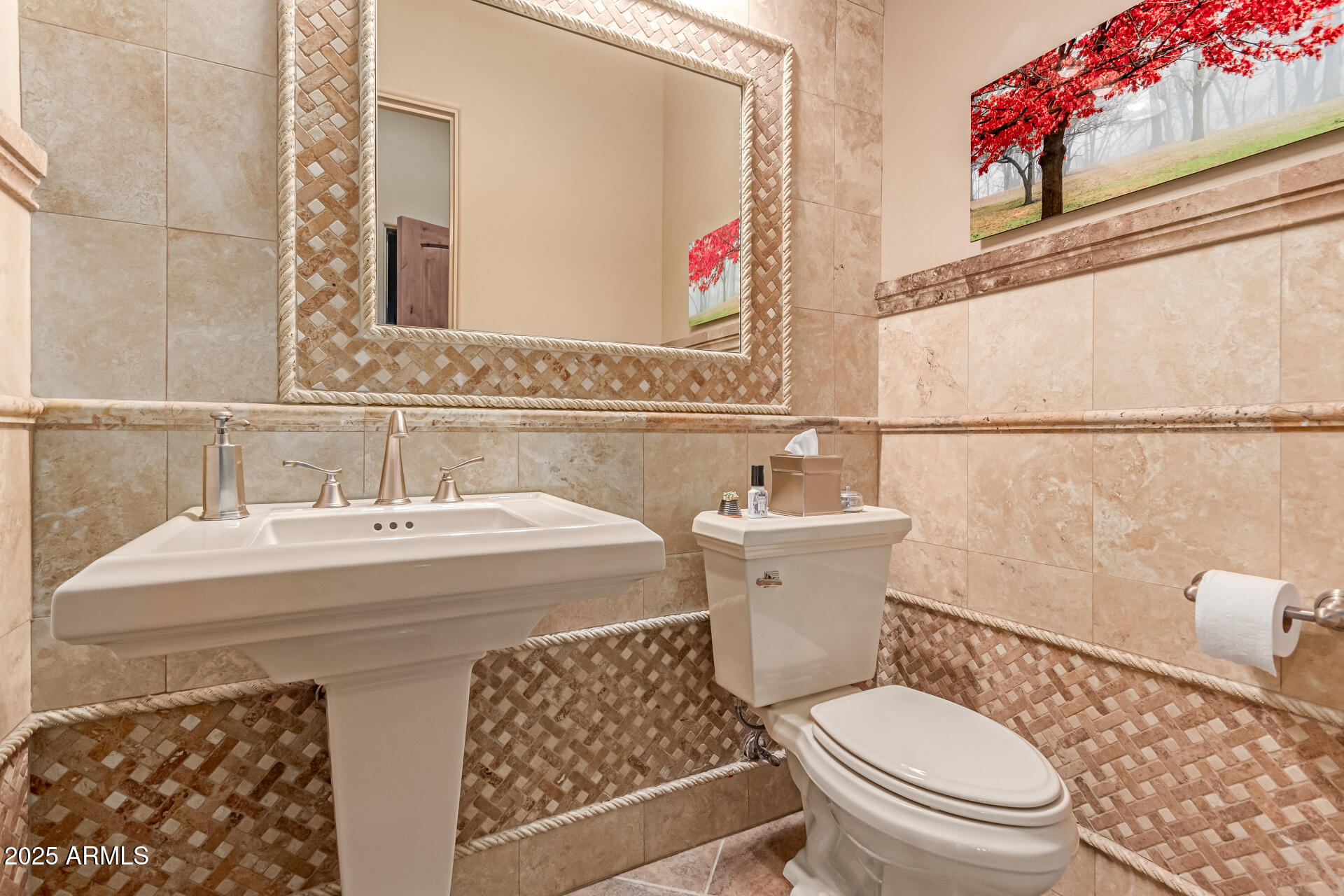 4317 North Brighton Circle Mesa, AZ 85207 - Photo 21 of 76 a bathroom with a sink a toilet and a mirror