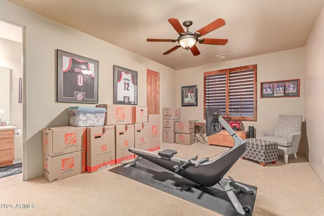 a view of a swimming pool with a yard