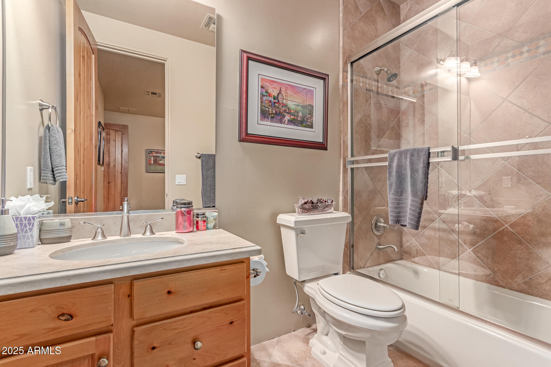 4317 North Brighton Circle Mesa, AZ 85207 - Photo 40 of 76 a bathroom with a sink toilet and shower