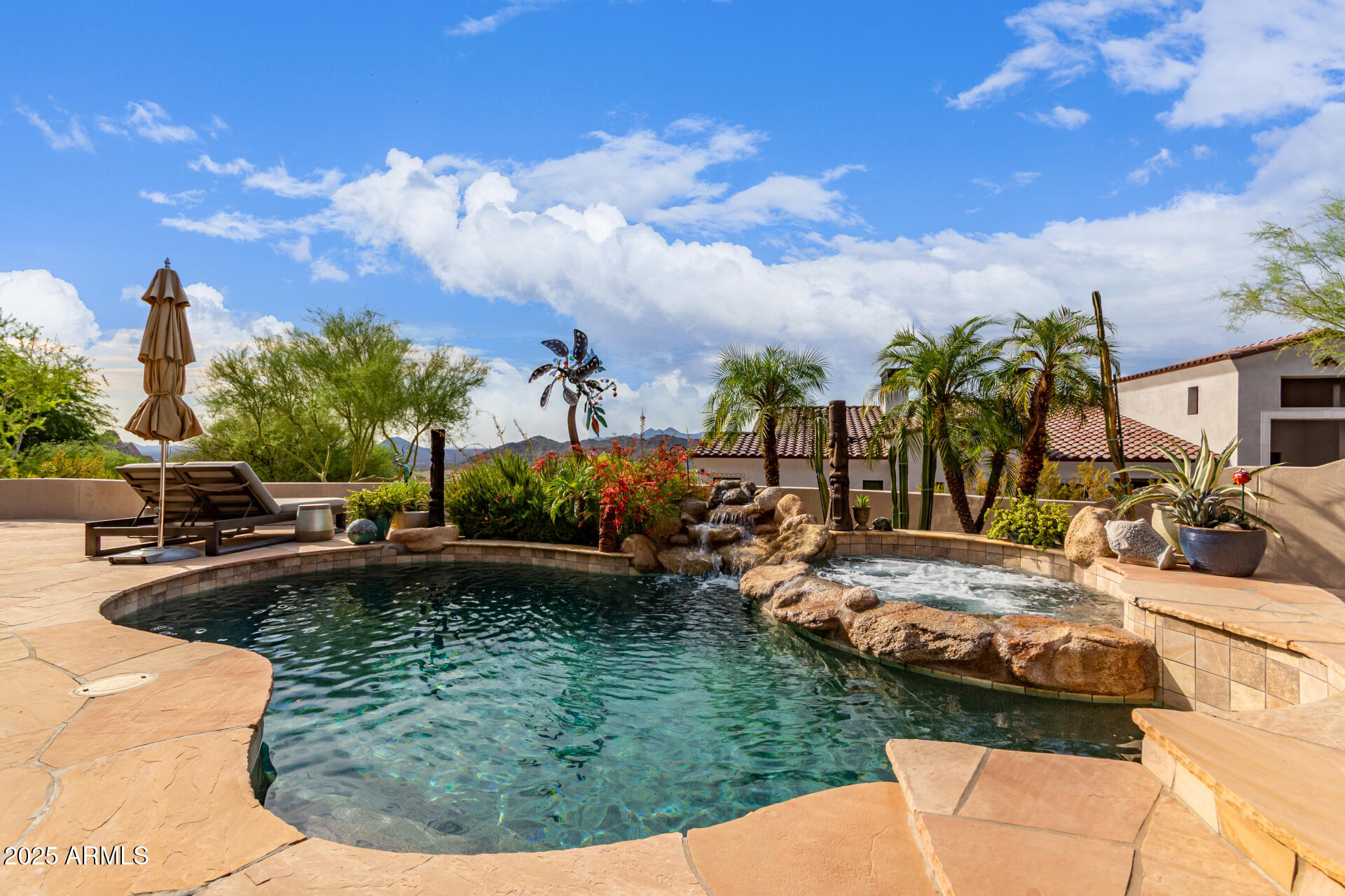 4317 North Brighton Circle Mesa, AZ 85207 - Photo 58 of 76 a view of a swimming pool with a patio