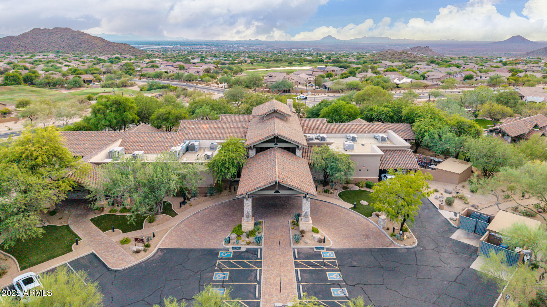 4317 North Brighton Circle Mesa, AZ 85207 - Photo 66 of 76 an aerial view of residential houses with outdoor space and river view
