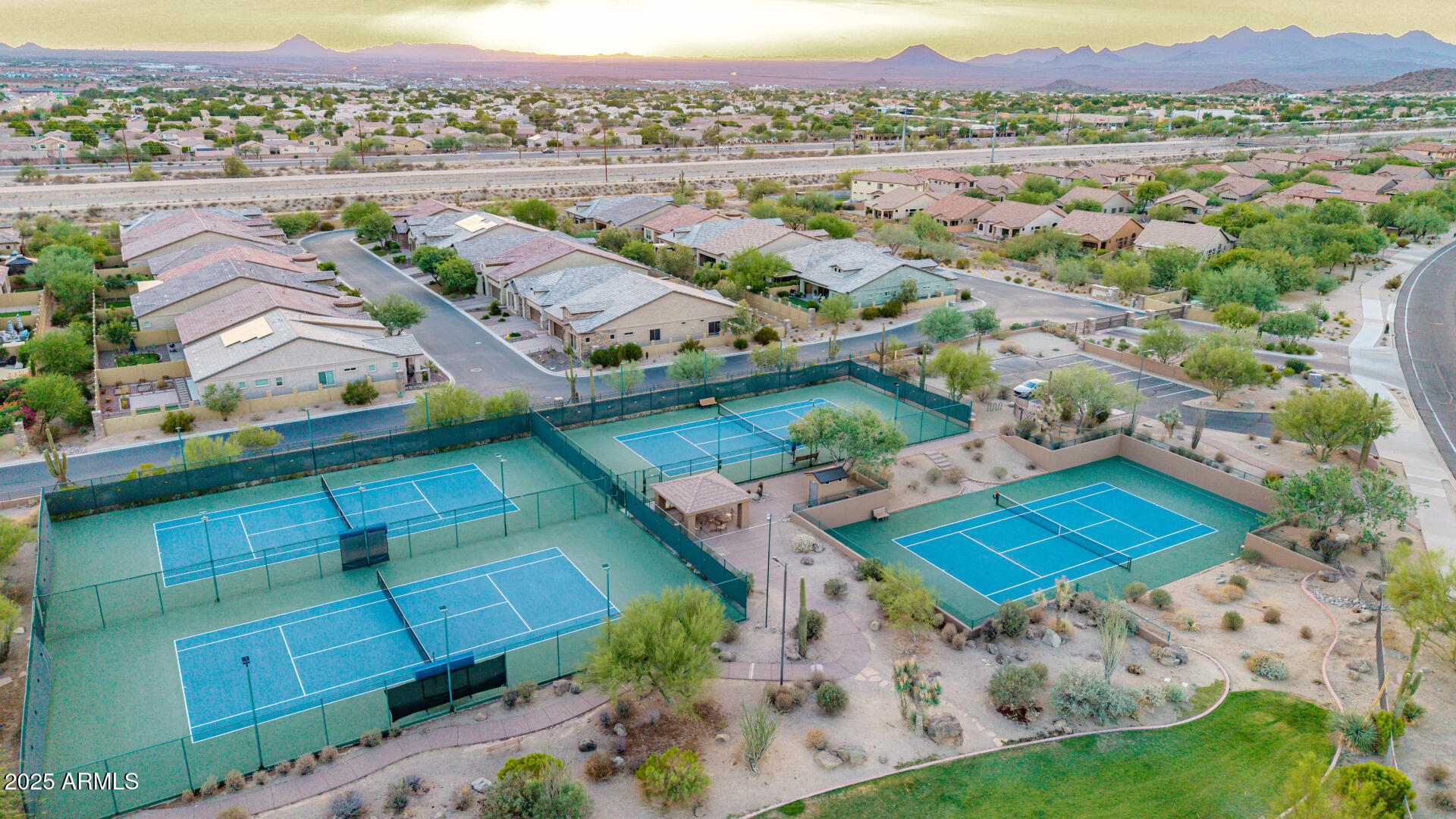 4317 North Brighton Circle Mesa, AZ 85207 - Photo 72 of 76 an aerial view of a house with a lake view