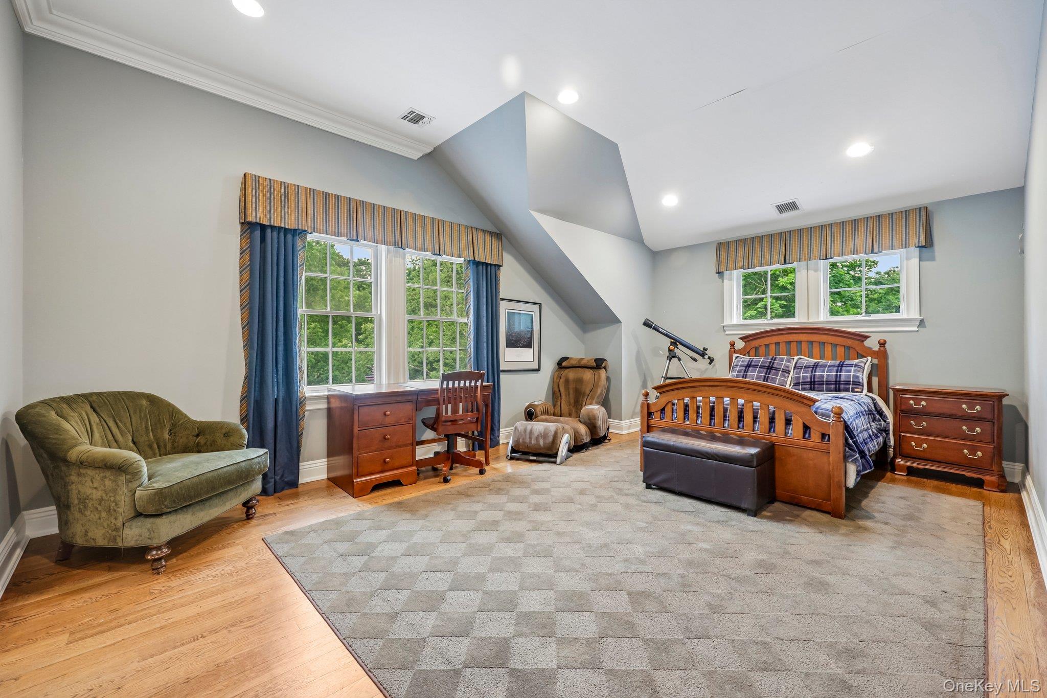 5 Mill Road Lloyd Harbor, NY 11743 - Photo 27 of 49 a bedroom with furniture and a large window