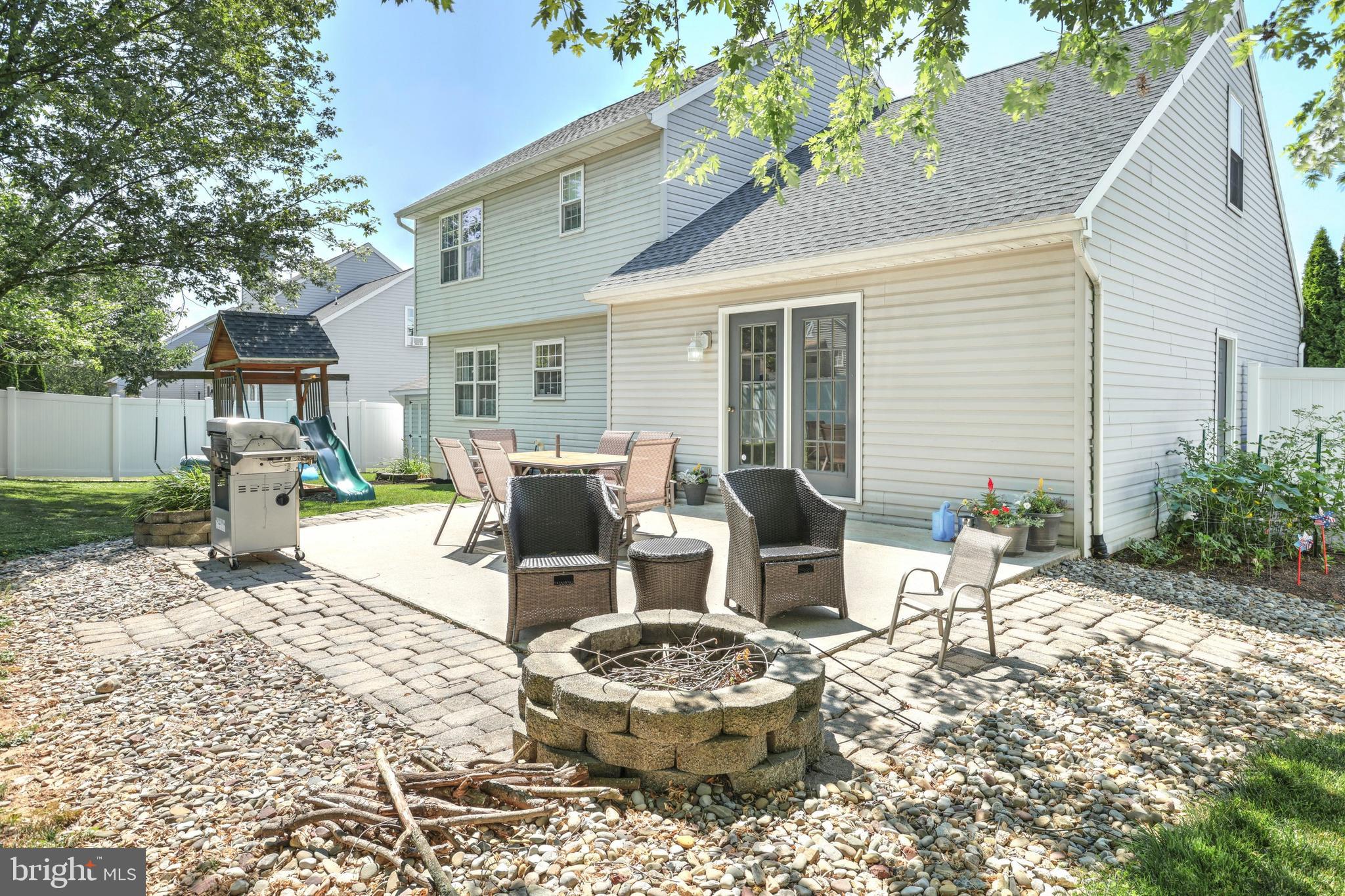 2625 Coldspring Road York, PA 17404 - Photo 27 of 30 Back yard with patio and fire pit