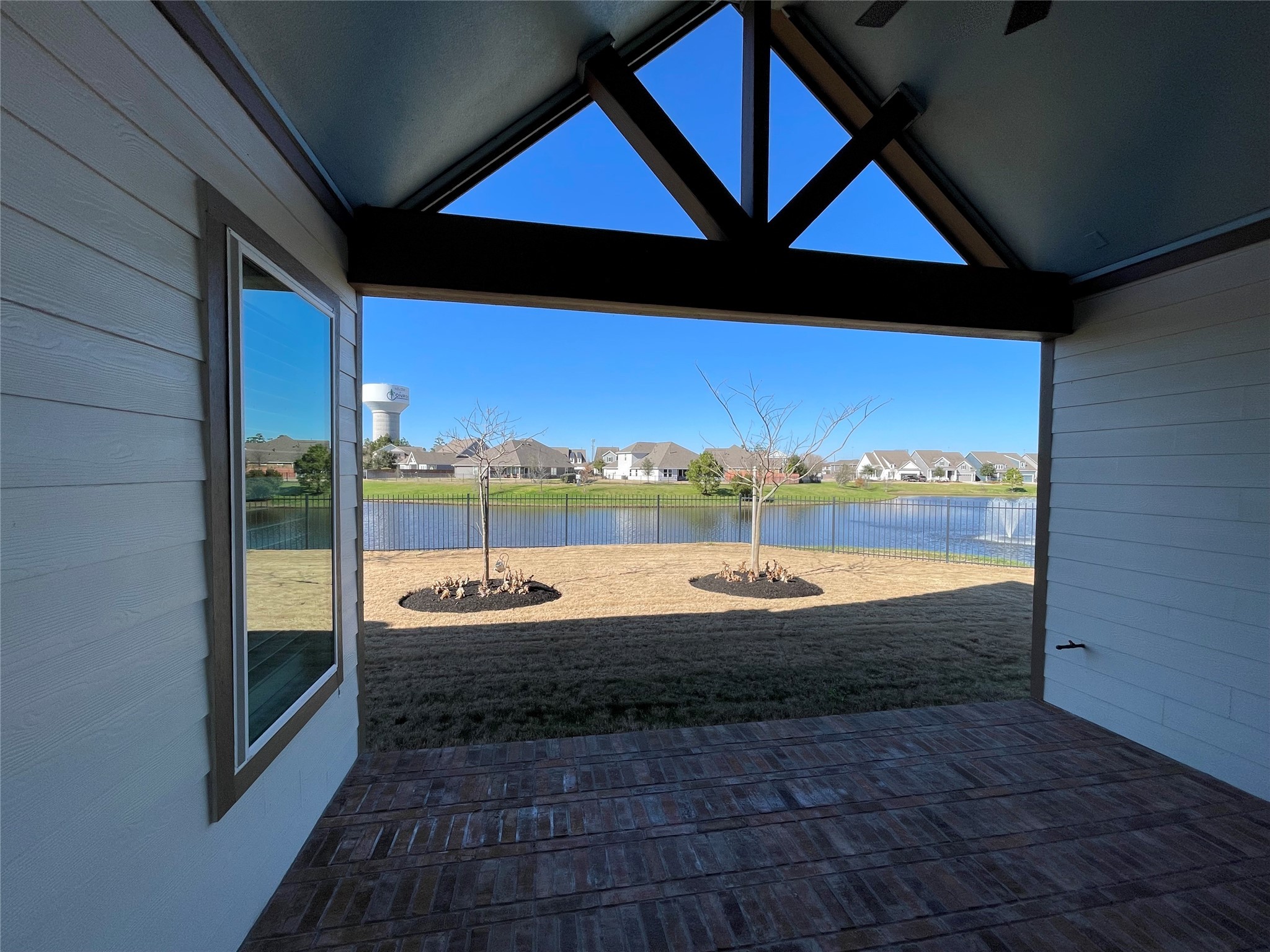 2149 Rope Maker Road Conroe, TX 77384 - Photo 27 of 45 a room with pool table and outdoor seating