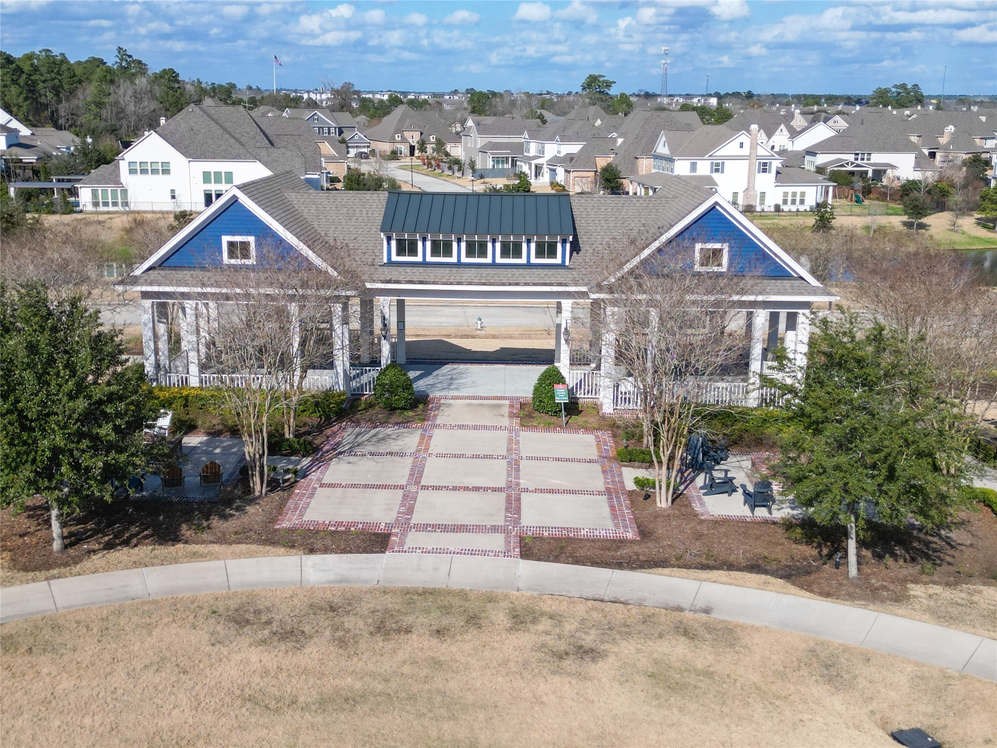 2149 Rope Maker Road Conroe, TX 77384 - Photo 42 of 45 an aerial view of a house
