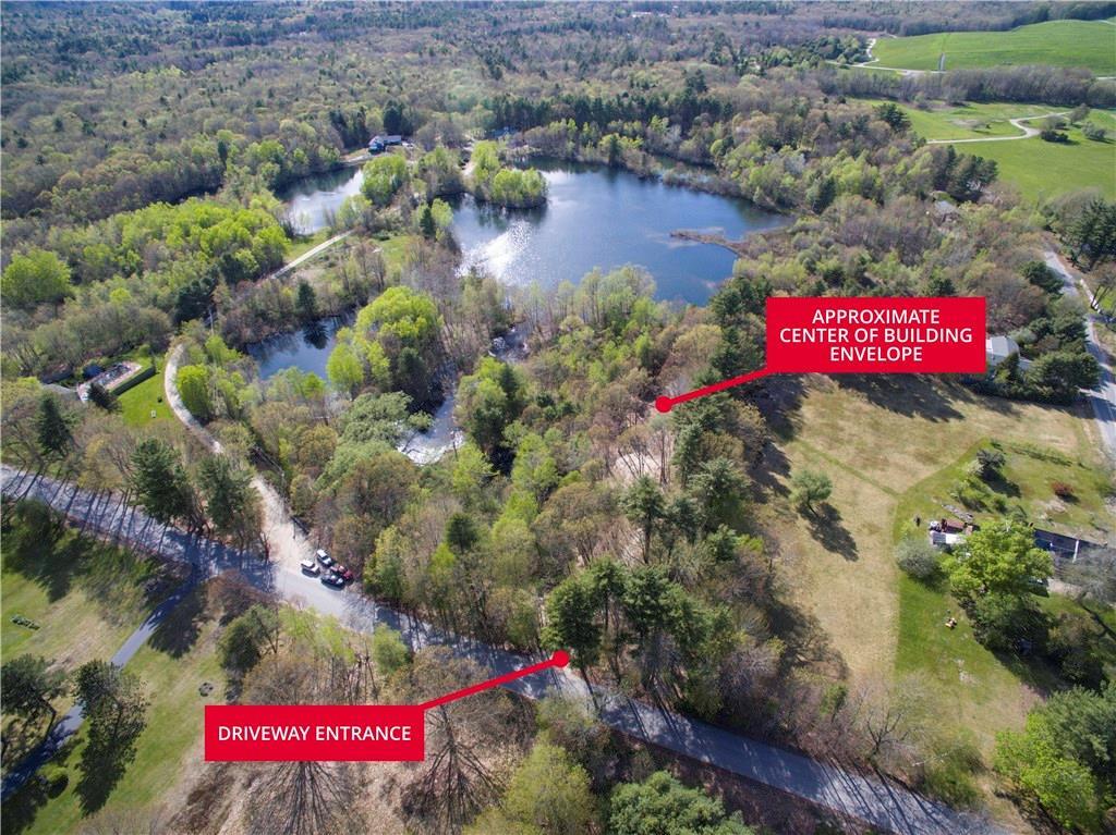 36 New Road Scarborough, ME 04074 - Photo 2 of 14 Annotated view of lot and Serenity Pond.