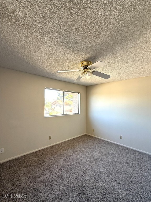 3367 Reka Street Las Vegas, NV 89121 - Photo 15 of 38 Empty room featuring carpet floors, a textured ceiling, and ceiling fan