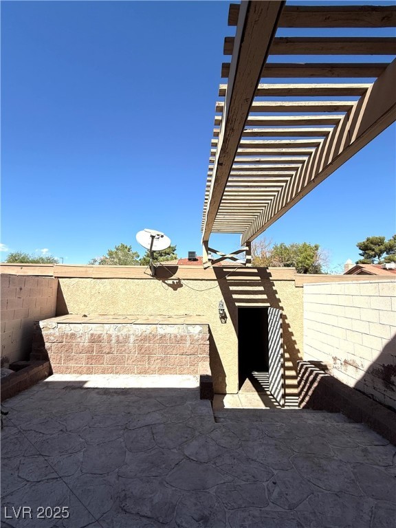 3367 Reka Street Las Vegas, NV 89121 - Photo 27 of 38 View of yard with a pergola and a patio