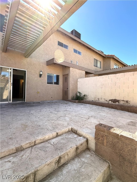 3367 Reka Street Las Vegas, NV 89121 - Photo 29 of 38 View of patio / terrace featuring a pergola