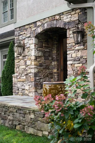 a view of front door of house