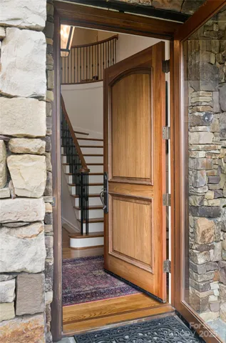 a view of front door