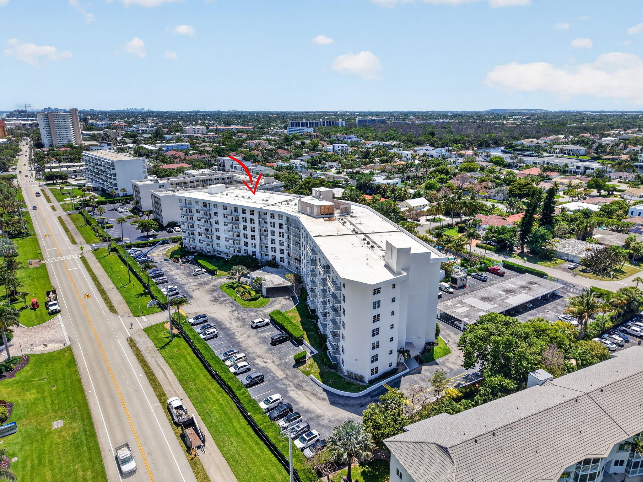 2851 South Ocean Boulevard, Unit 5M Boca Raton, FL 33432 - Photo 24 of 46 Aerial View