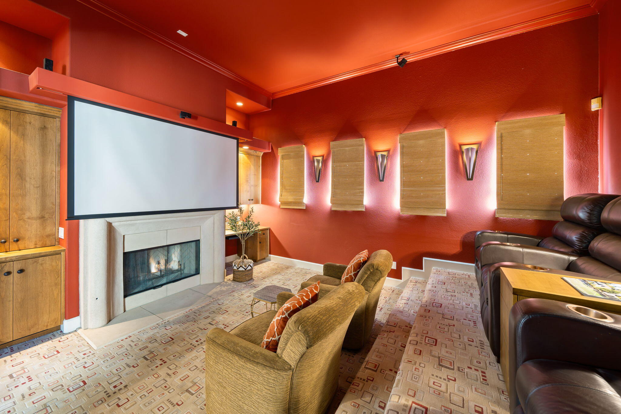 142 Loch Lomond Road Rancho Mirage, CA 92270 - Photo 26 of 62 a bedroom with furniture and a fireplace