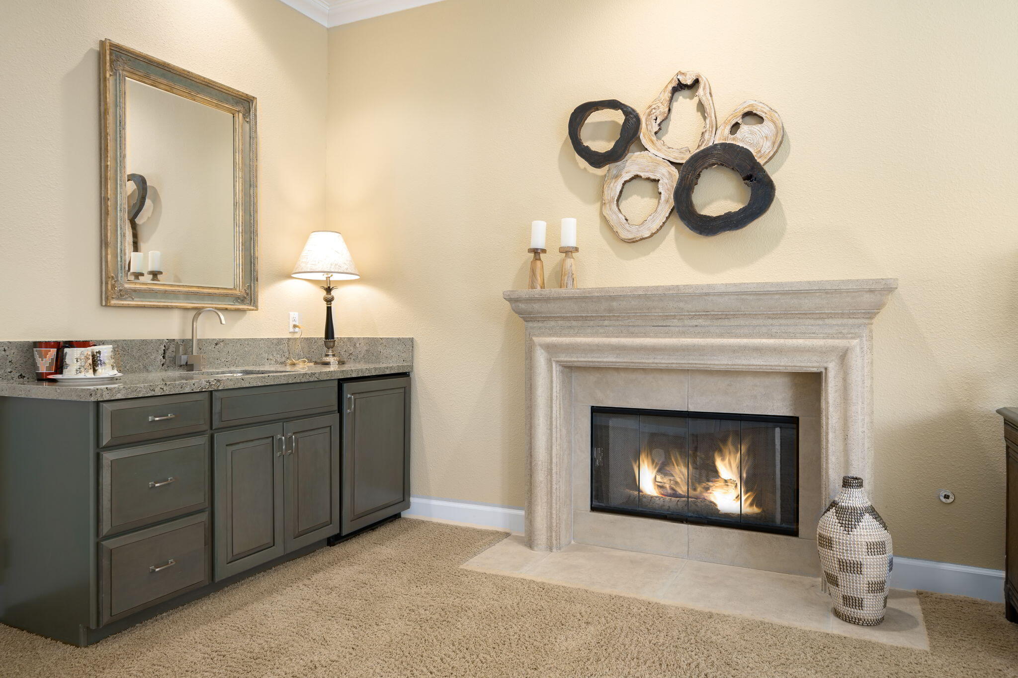 142 Loch Lomond Road Rancho Mirage, CA 92270 - Photo 55 of 62 a bathroom with a sink and a mirror