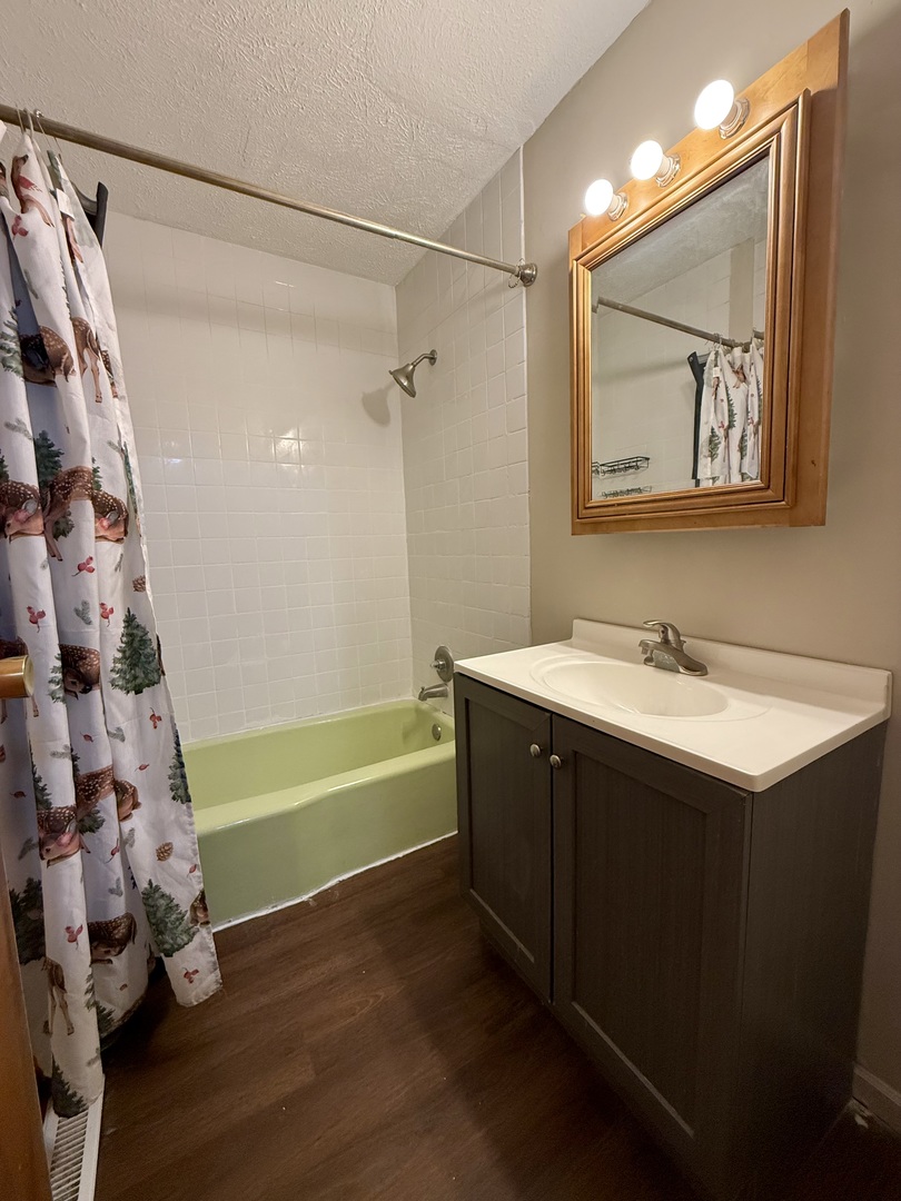 1305 Harper Drive Rantoul, IL 61866 - Photo 8 of 10 a bathroom with a sink mirror and a bathtub