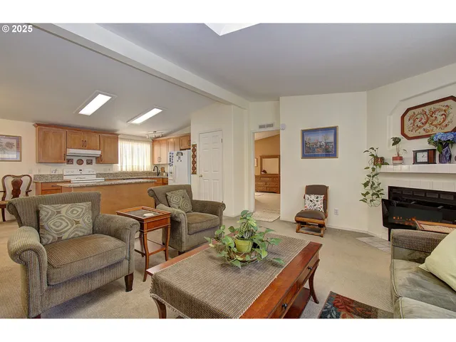 a bedroom with a bed and a dressers