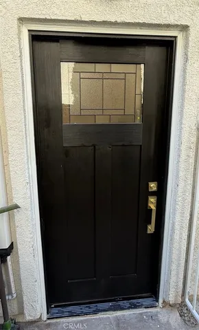 a view of front door