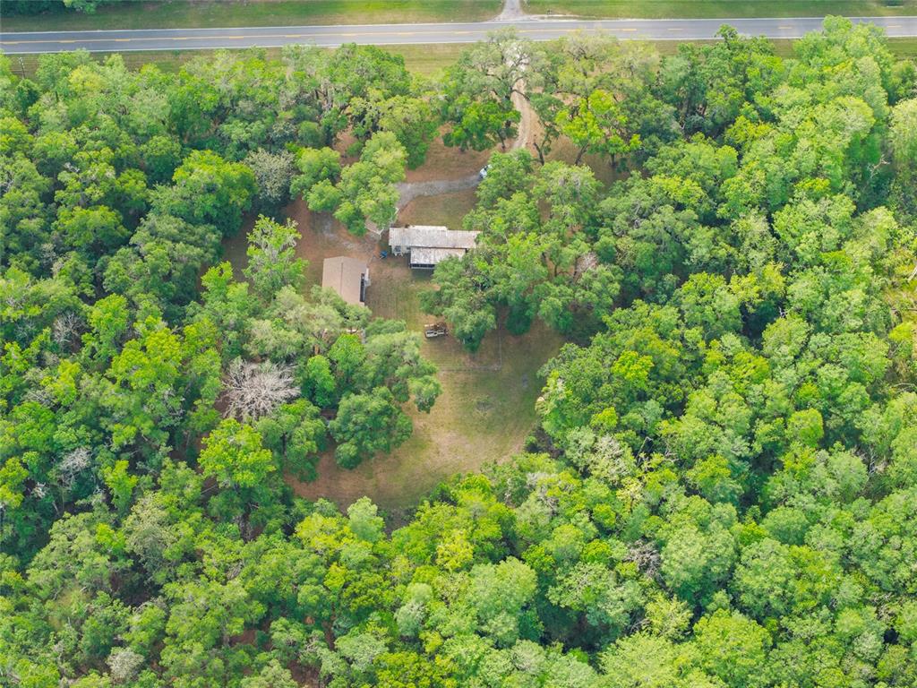 2780 County Road 575 Bushnell, FL 33513 - Photo 53 of 57 an aerial view of residential house with outdoor space and trees all around